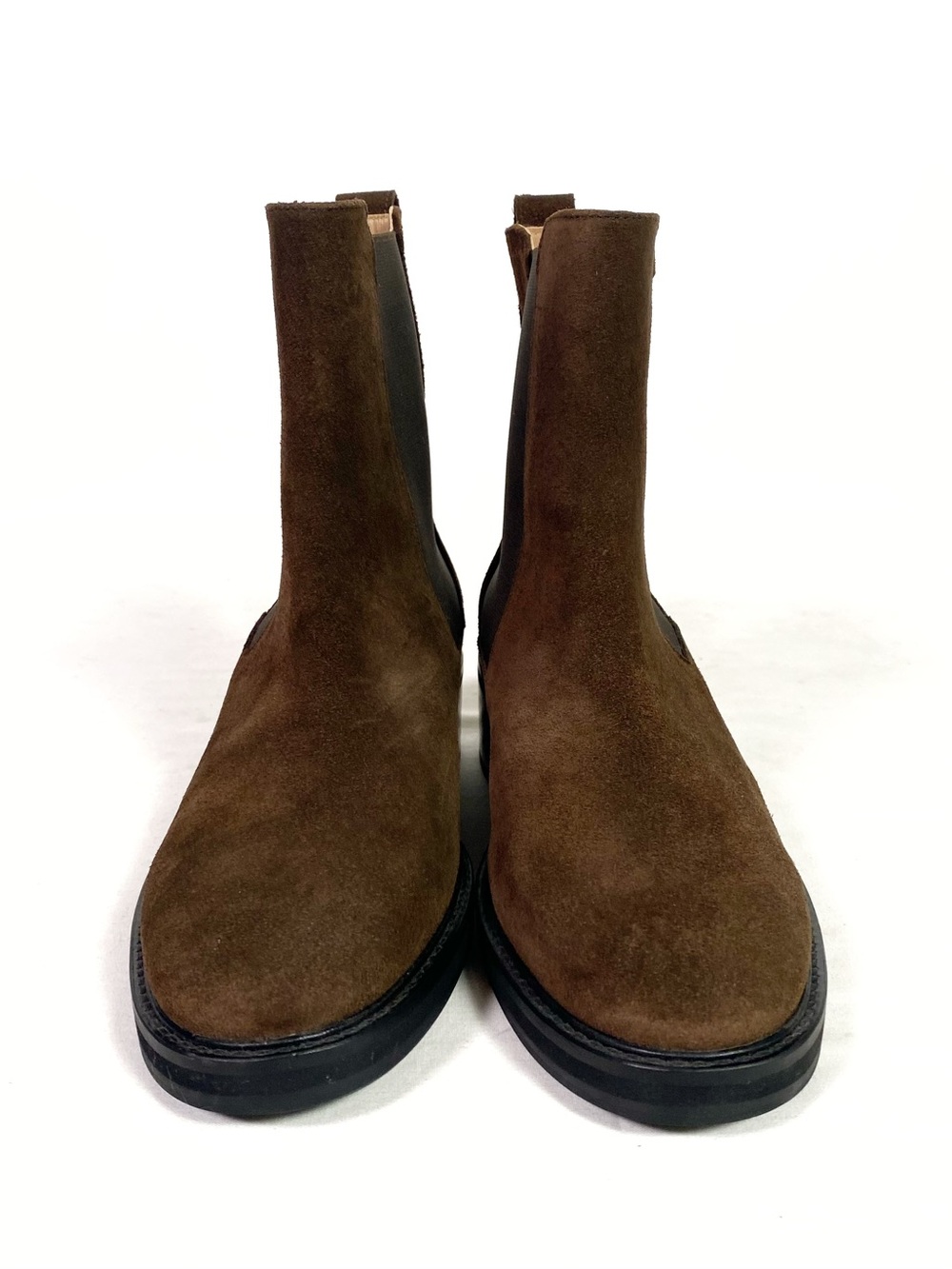 Flattered Suede Chelsea Boots Dark Brown - Picture 3 of 6